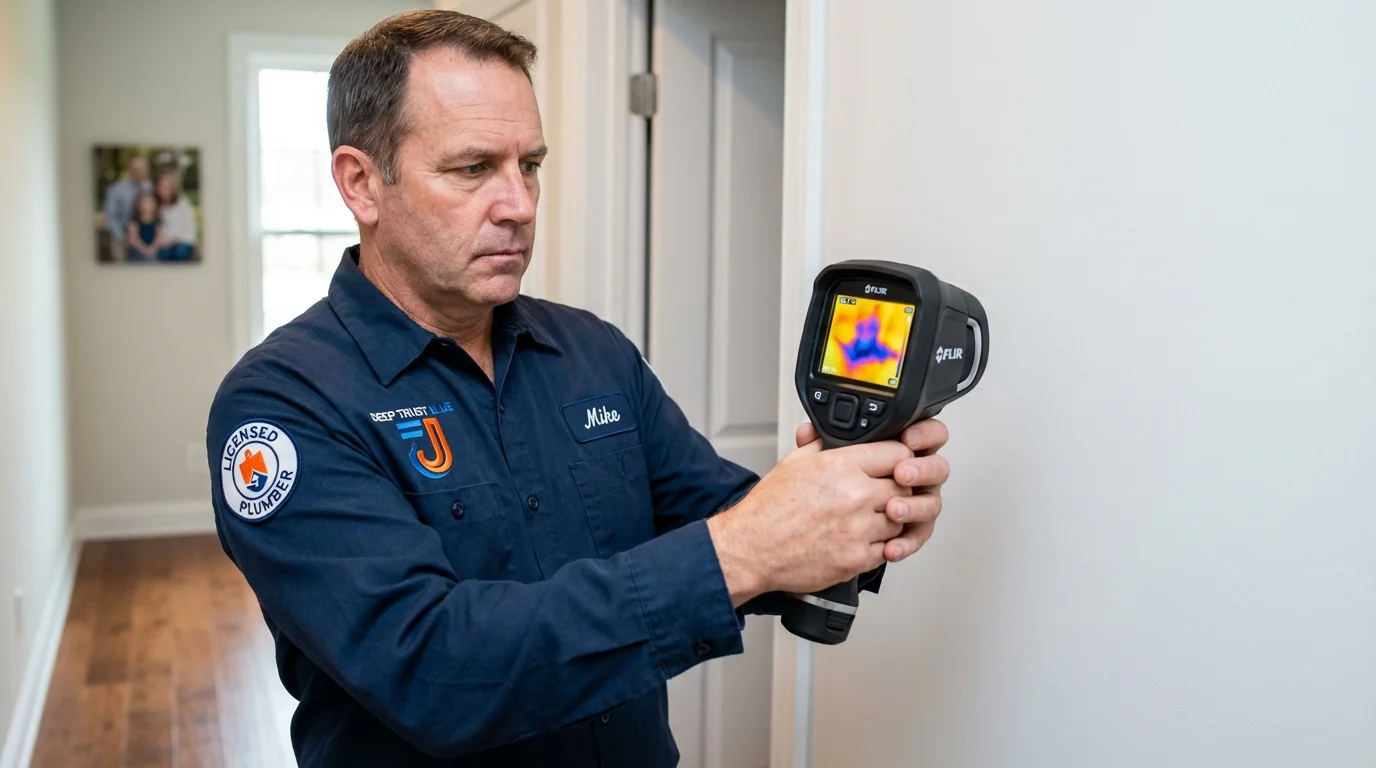 Thermal imaging leak detection by Johns Plumbing LLC in Melissa